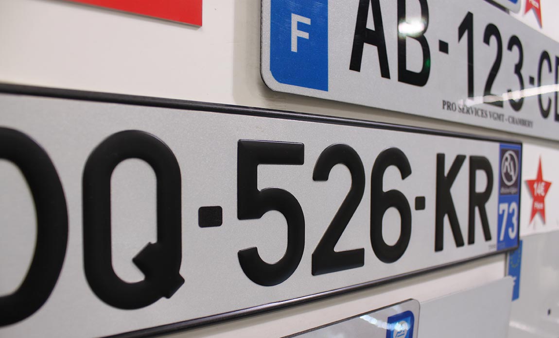 plaque immatriculation chambery